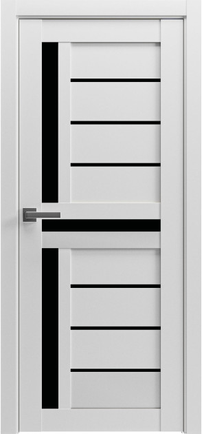 Межкомнатные двери с ПВХ покрытием Grand Lux 8 полустекло BLK (Grand-lux8)