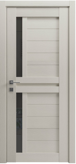 Межкомнатные двери с ПВХ покрытием Modern Alfa BKL полустекло (Alfa-BKL-C1)