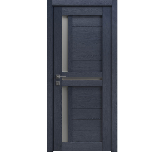 Межкомнатные двери с ПВХ покрытием Modern Alfa полустекло (Alfa-C1)