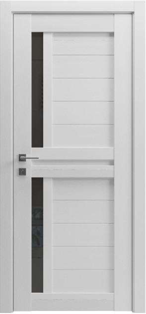 Межкомнатные двери с ПВХ покрытием Modern Alfa BKL полустекло (Alfa-BKL-C2)