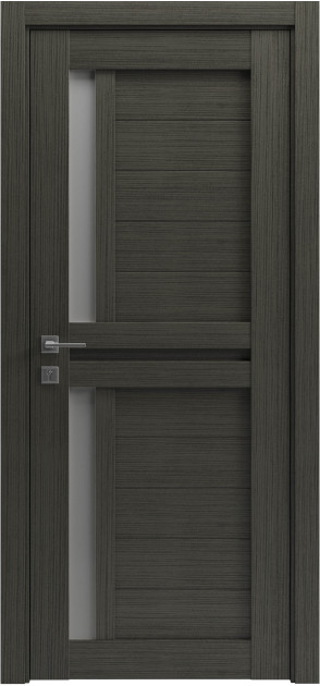 Межкомнатные двери с ПВХ покрытием Modern Alfa полустекло (Alfa-C2)