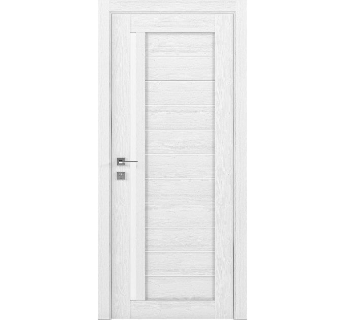 Межкомнатные двери с ПВХ покрытием Modern BIANCA полустекло (BIANCA-C1)