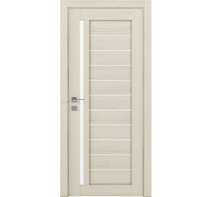 Межкомнатные двери с ПВХ покрытием Modern BIANCA полустекло (BIANCA-C1)