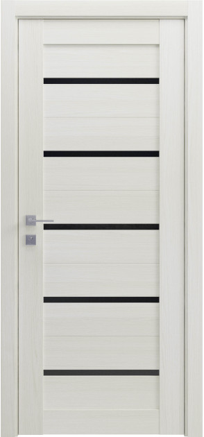 Межкомнатные двери с ПВХ покрытием Modern LAZIO BLK полустекло (LAZIO-BLK-C)