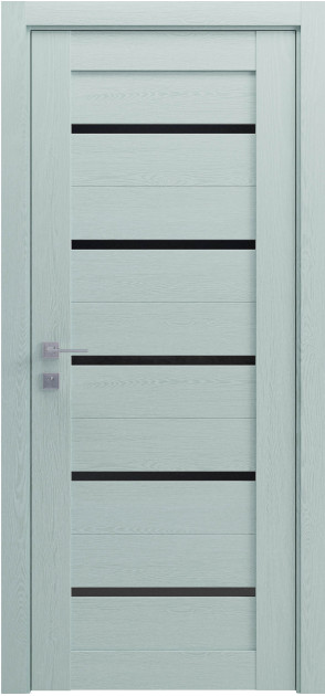 Міжкімнатні двері з ПВХ покриттям Modern LAZIO BLK напівскло (LAZIO-BLK-C)