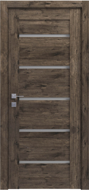 Межкомнатные двери с ПВХ покрытием Modern LAZIO полустекло (LAZIO-C)