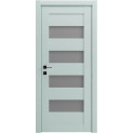 Межкомнатные двери с ПВХ покрытием Modern MILANO полустекло (MILANO-C)