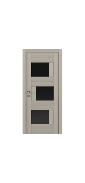 Межкомнатные двери с ПВХ покрытием Modern PALERMO BKL полустекло (PALERMO-BKL-C)