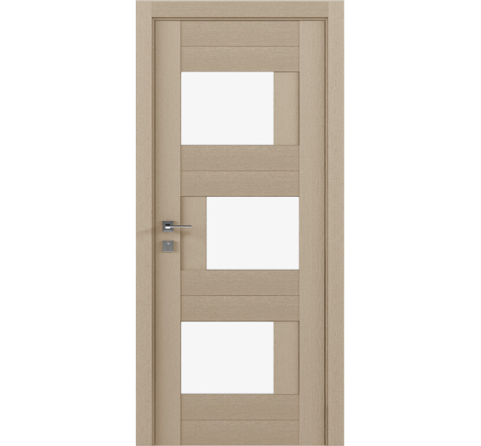 Межкомнатные двери с ПВХ покрытием Modern PALERMO полустекло (PALERMO-C)