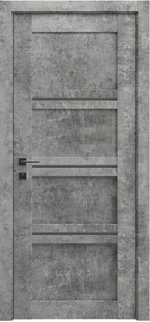 Межкомнатные двери с ПВХ покрытием Modern QUADRO полустекло (QUADRO-C)