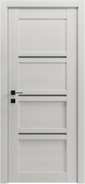 Межкомнатные двери с ПВХ покрытием Modern QUADRO полустекло (QUADRO-C)