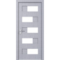 Межкомнатные двери с ПВХ покрытием Modern VERONA полустекло (VERONA-C)