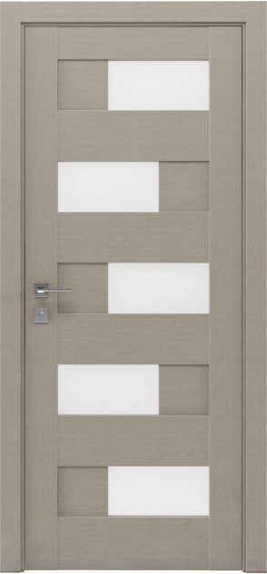 Межкомнатные двери с ПВХ покрытием Modern VERONA полустекло (VERONA-C)
