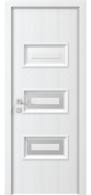 Межкомнатные двери с ПВХ покрытием Prisma Aero полустекло (AeroG)