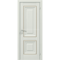 Межкомнатные двери с ПВХ покрытием Versal Esmi глухие с молдингом Basic золото (Esmi-Hm-Basic-Gold)