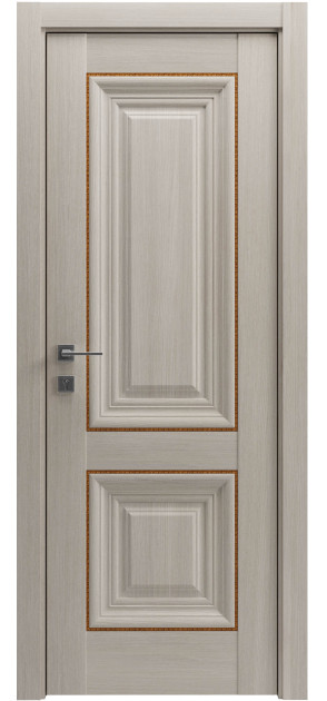 Межкомнатные двери с ПВХ покрытием Versal Esmi глухие с молдингом SMALL золото (Esmi-Hm-SMALL-Gold)