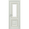 Межкомнатные двери с ПВХ покрытием Versal Esmi со стеклом 1 с молдингом Basic золото (Esmi-G1m-Basic-Gold)