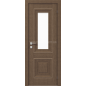 Міжкімнатні двері з ПВХ покриттям Versal Esmi зі склом 1 з молдингом SMALL золото (Esmi-G1m-SMALL-Gold)