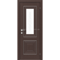 Міжкімнатні двері Versal Esmi зі склом 3 з молдингом Basic хром (Esmi-G3m-Basic-Chr)