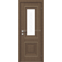 Межкомнатные двери с ПВХ покрытием Versal Esmi со стеклом 3 с молдингом Basic золото (Esmi-G3m-Basic-Gold)