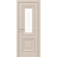 Міжкімнатні двері Versal Esmi зі склом 3 з молдингом SMALL хром (Esmi-G3m-SMALL-Ch)
