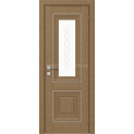 Міжкімнатні двері з ПВХ покриттям Versal Esmi зі склом 3 з молдингом SMALL хром (Esmi-G3m-SMALL-Ch)