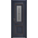 Межкомнатные двери с ПВХ покрытием Versal Esmi со стеклом 3 с молдингом SMALL золото (Esmi-G3m-SMALL-Gold)