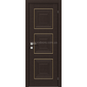 Міжкімнатні двері з ПВХ покриттям Versal Irida глухі з молдингом Basic золото (Irida-Hm-Basic-Gold)
