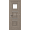 Міжкімнатні двері з ПВХ покриттям Versal Irida зі склом 3 з молдингом Basic хром (Irida-G1m-Basic-Chr)