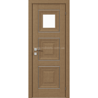 Міжкімнатні двері Versal Irida зі склом 3 з молдингом Basic хром (Irida-G1m-Basic-Chr)