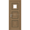 Міжкімнатні двері з ПВХ покриттям Versal Irida зі склом 3 з молдингом Grand димчастий (Irida-G1m-Grand-Smoky)
