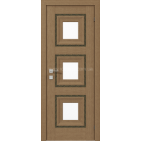 Міжкімнатні двері Versal Irida зі склом 3 із молдингом Grand димчастий (Irida-G3m-Grand-Smoky)